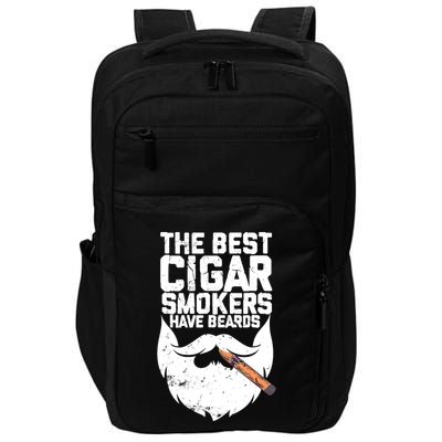 The Best Cigar Smokers Have Beards Cigar Bearded Dad Impact Tech Backpack