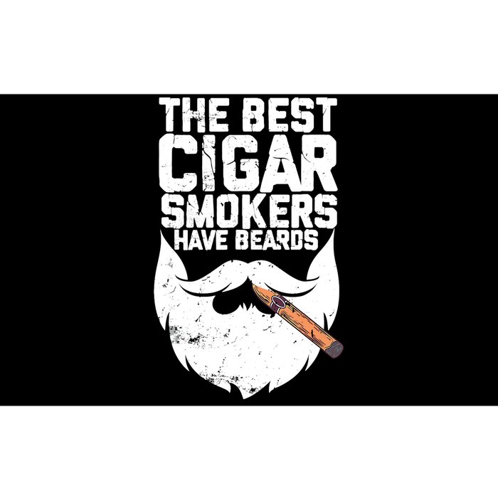 The Best Cigar Smokers Have Beards Cigar Bearded Dad Bumper Sticker