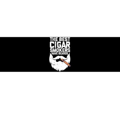 The Best Cigar Smokers Have Beards Cigar Bearded Dad Bumper Sticker