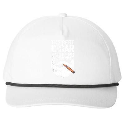 The Best Cigar Smokers Have Beards Cigar Bearded Dad Snapback Five-Panel Rope Hat