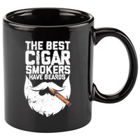The Best Cigar Smokers Have Beards Cigar Bearded Dad 11oz C Handle Ceramic Mug