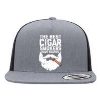 The Best Cigar Smokers Have Beards Cigar Bearded Dad Flat Bill Trucker Hat