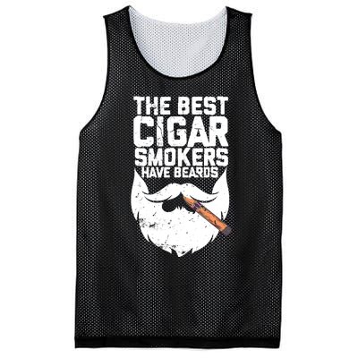 The Best Cigar Smokers Have Beards Cigar Bearded Dad Mesh Reversible Basketball Jersey Tank