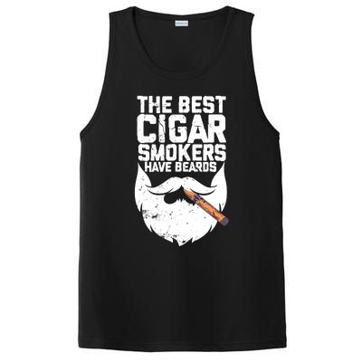 The Best Cigar Smokers Have Beards Cigar Bearded Dad PosiCharge Competitor Tank