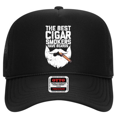 The Best Cigar Smokers Have Beards Cigar Bearded Dad Trucker Hat