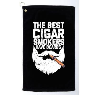The Best Cigar Smokers Have Beards Cigar Bearded Dad Golf Towel