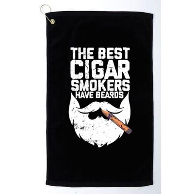 The Best Cigar Smokers Have Beards Cigar Bearded Dad Platinum Collection Golf Towel