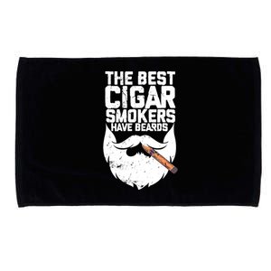 The Best Cigar Smokers Have Beards Cigar Bearded Dad Microfiber Hand Towel