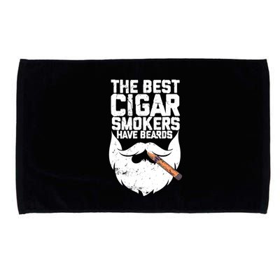 The Best Cigar Smokers Have Beards Cigar Bearded Dad Microfiber Hand Towel