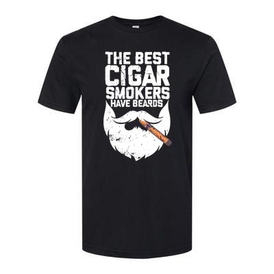 The Best Cigar Smokers Have Beards Cigar Bearded Dad Softstyle CVC T-Shirt