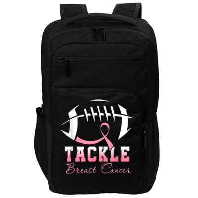 Tackle Breast Cancer Awareness Football Pink Ribbon Boys Impact Tech Backpack