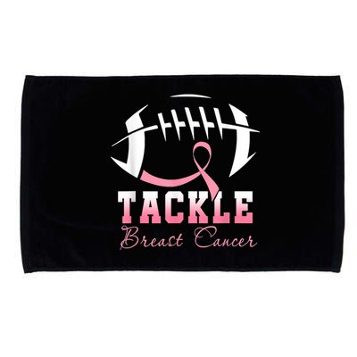 Tackle Breast Cancer Awareness Football Pink Ribbon Boys Microfiber Hand Towel