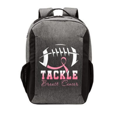 Tackle Breast Cancer Awareness Football Pink Ribbon Boys Vector Backpack