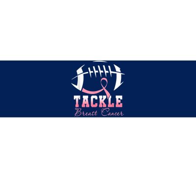 Tackle Breast Cancer Awareness Football Pink Ribbon Boys Bumper Sticker