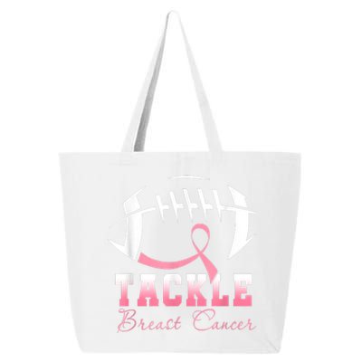 Tackle Breast Cancer Awareness Football Pink Ribbon Boys 25L Jumbo Tote