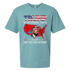 Trump Better Coverage Than 5g Can You Hear Us Now Politics Sueded Cloud Jersey T-Shirt