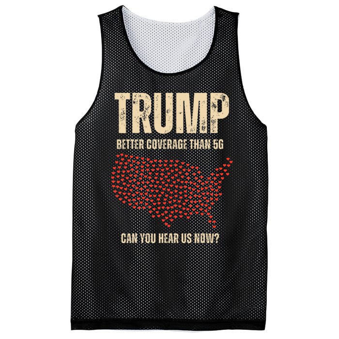 Trump Better Coverage Than 5g Can You Hear Us Now Politics Mesh Reversible Basketball Jersey Tank