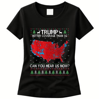 Trump Better Coverage Than 5g Ugly Christmas Sweater Xmas Gift Women's T-Shirt