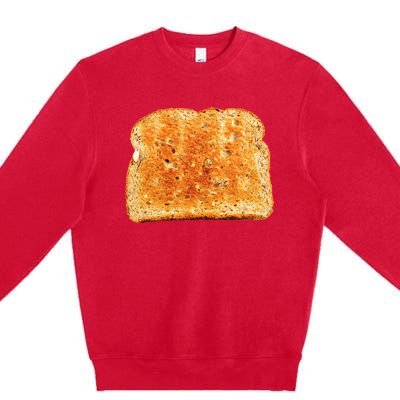 Toast Bread Costume Funny Premium Crewneck Sweatshirt