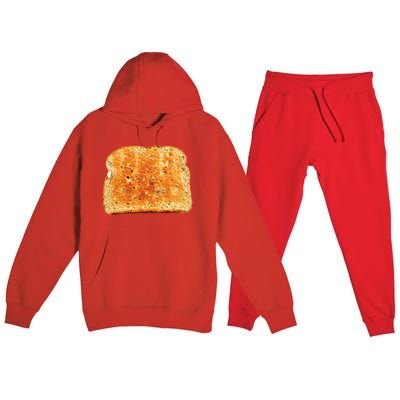 Toast Bread Costume Funny Premium Hooded Sweatsuit Set