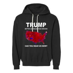 Trump Better Coverage Politics Garment-Dyed Fleece Hoodie