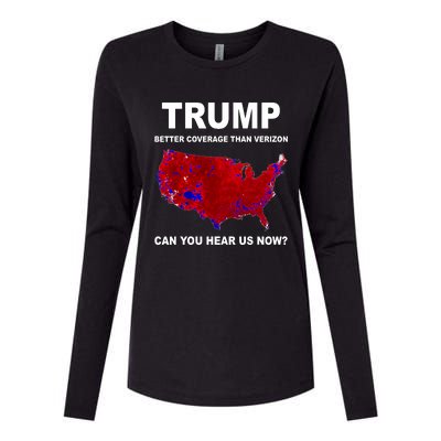 Trump Better Coverage Politics Womens Cotton Relaxed Long Sleeve T-Shirt