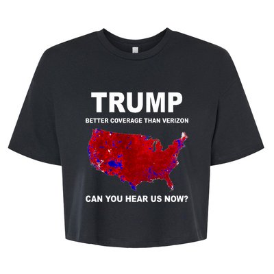 Trump Better Coverage Politics Bella+Canvas Jersey Crop Tee