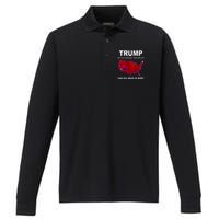 Trump Better Coverage Politics Performance Long Sleeve Polo