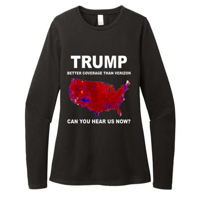 Trump Better Coverage Politics Womens CVC Long Sleeve Shirt