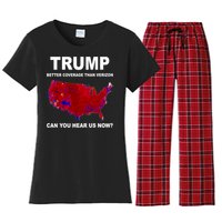 Trump Better Coverage Politics Women's Flannel Pajama Set