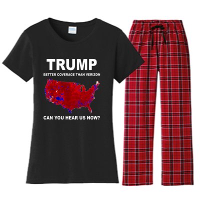 Trump Better Coverage Politics Women's Flannel Pajama Set