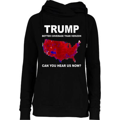 Trump Better Coverage Politics Womens Funnel Neck Pullover Hood