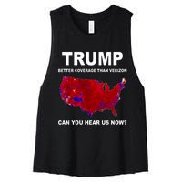 Trump Better Coverage Politics Women's Racerback Cropped Tank