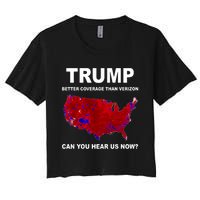 Trump Better Coverage Politics Women's Crop Top Tee