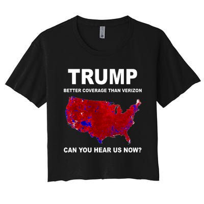 Trump Better Coverage Politics Women's Crop Top Tee