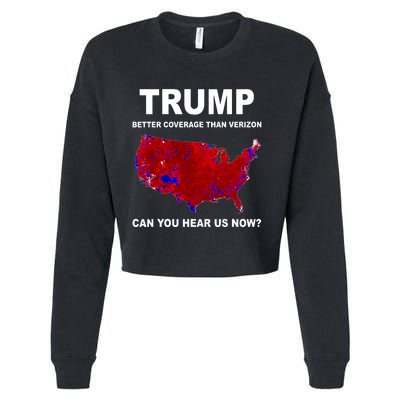 Trump Better Coverage Politics Cropped Pullover Crew