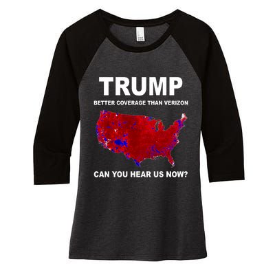 Trump Better Coverage Politics Women's Tri-Blend 3/4-Sleeve Raglan Shirt