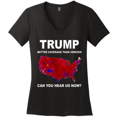 Trump Better Coverage Politics Women's V-Neck T-Shirt