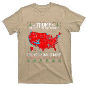 Trump Better Coverage Than 5g Ugly Christmas Sweater Xmas T-Shirt