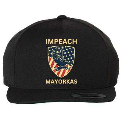 Texas Border Crisis Impeach Mayorkas Wool Snapback Cap