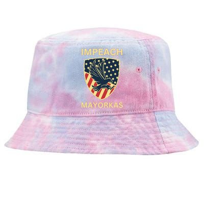 Texas Border Crisis Impeach Mayorkas Tie-Dyed Bucket Hat