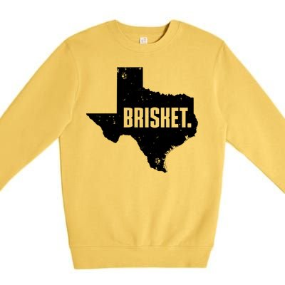 Texas Brisket Cute Grilled Bbq Brisket Gift Premium Crewneck Sweatshirt