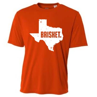 Texas Brisket Cute Grilled Bbq Brisket Gift Cooling Performance Crew T-Shirt