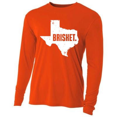 Texas Brisket Cute Grilled Bbq Brisket Gift Cooling Performance Long Sleeve Crew