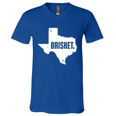 Texas Brisket Cute Grilled Bbq Brisket Gift V-Neck T-Shirt