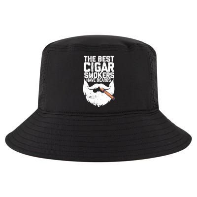 The Best Cigar Smokers Have Beards Cigar Bearded Dad Cool Comfort Performance Bucket Hat