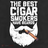 The Best Cigar Smokers Have Beards Cigar Bearded Dad 7 Panel Mesh Trucker Snapback Hat