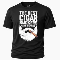 The Best Cigar Smokers Have Beards Cigar Bearded Dad Cooling Performance Crew T-Shirt