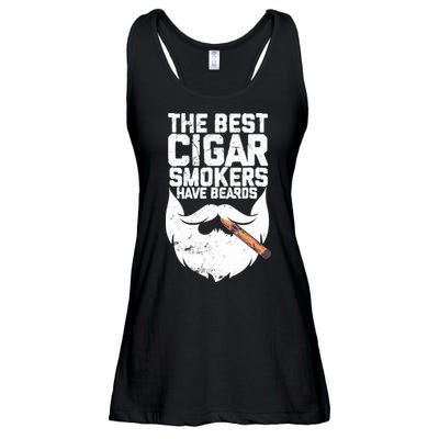 The Best Cigar Smokers Have Beards Cigar Bearded Dad Ladies Essential Flowy Tank