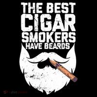 The Best Cigar Smokers Have Beards Cigar Bearded Dad Flatbill Hat